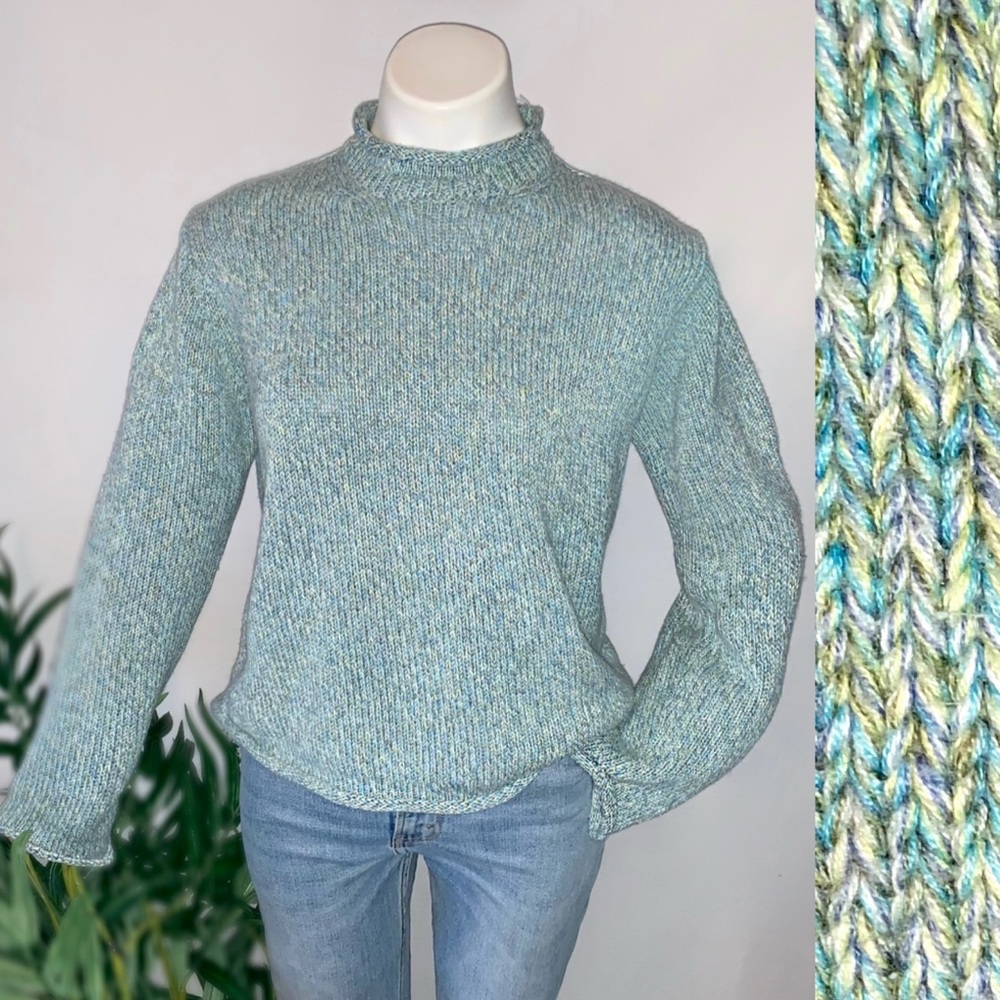 n o r t h :: Rolled Edge North Style Slouchy Knit Sweater